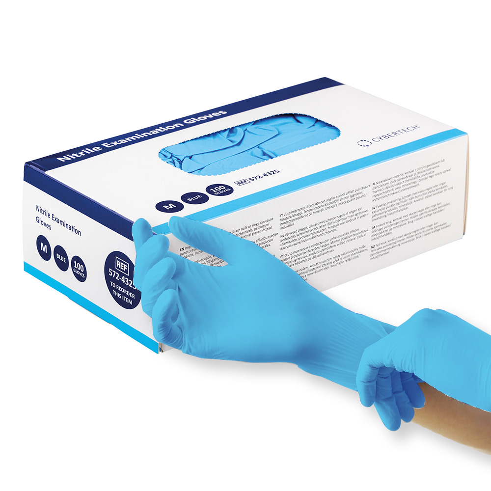 Gants nitrile bleu 3.0G 