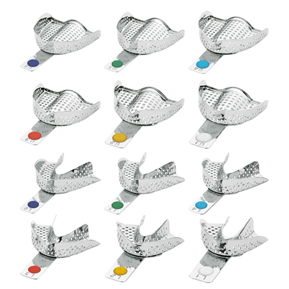 Porte-empreintes perforés en inox