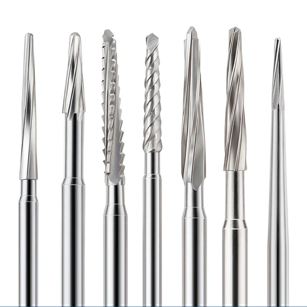 Fraises chirurgicales en carbure de tungstène 