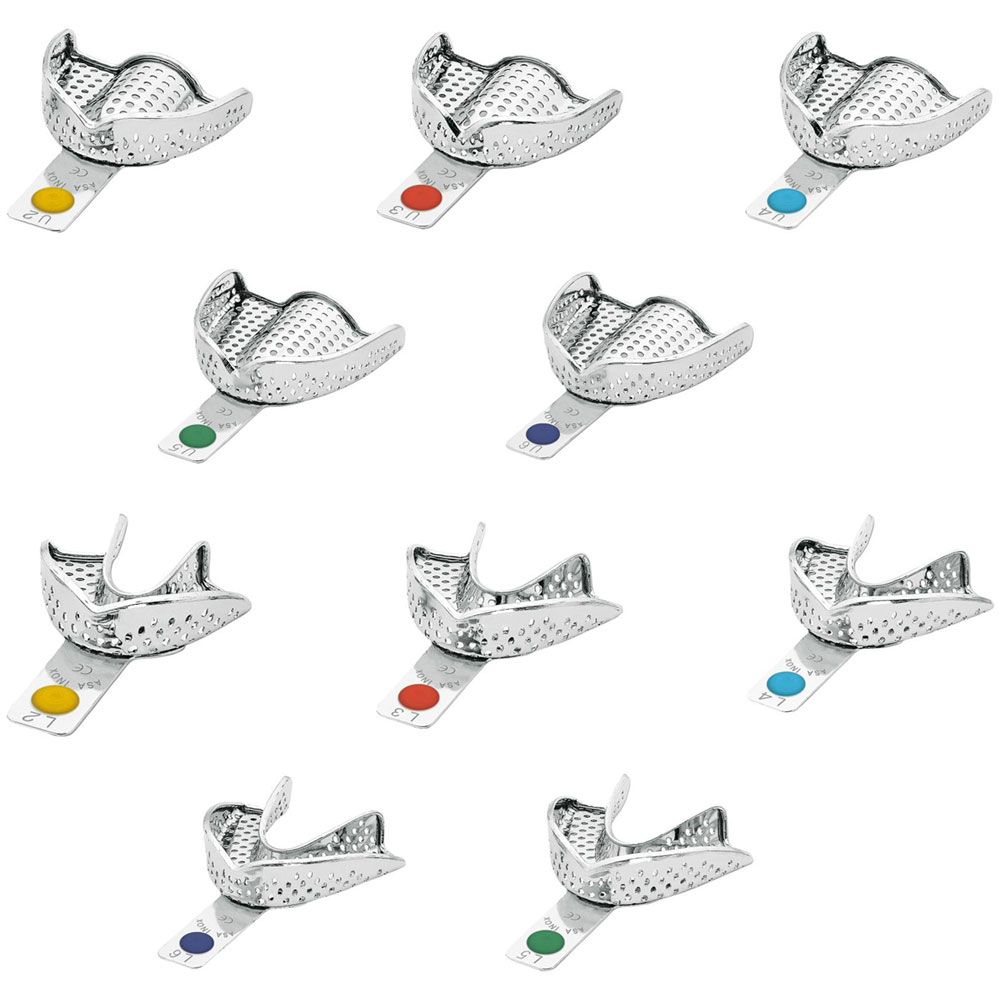 Porte-empreintes Inox Perma-Lock Perforés