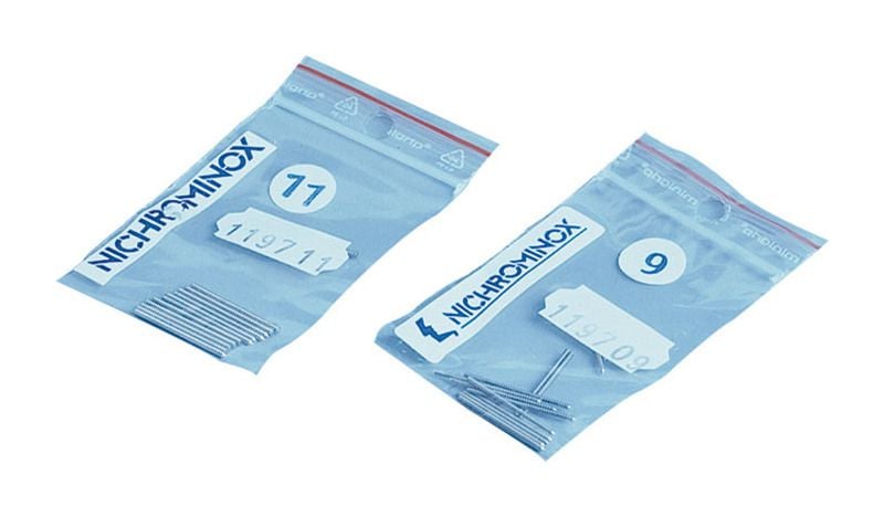 Tenons NICHROMINOX - Precoupes N9 - sachet de 12