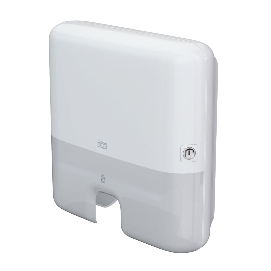 Distributeur mini-H2 pour essuie-mains enchevêtrés TORK - Blanc