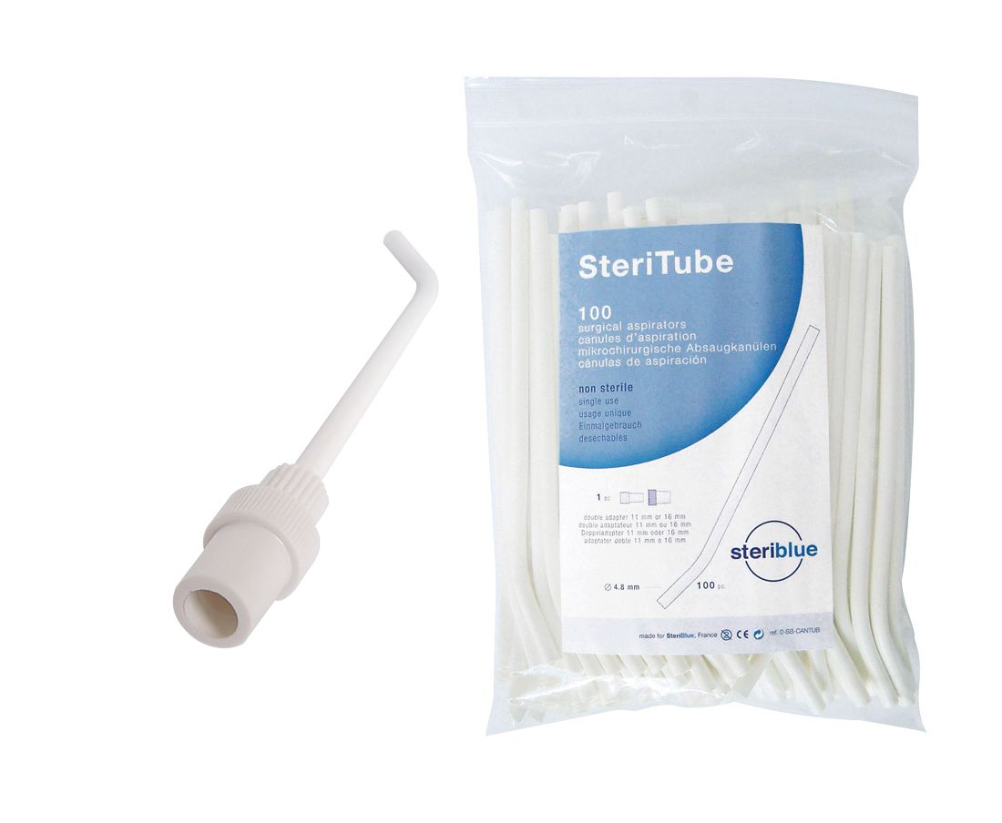 Canules SteriTube STERIBLUE - Lot de 100