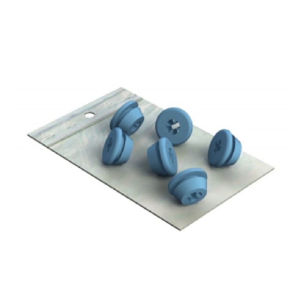 Tubes silicone 2 A 3,5mm bleu (6) 