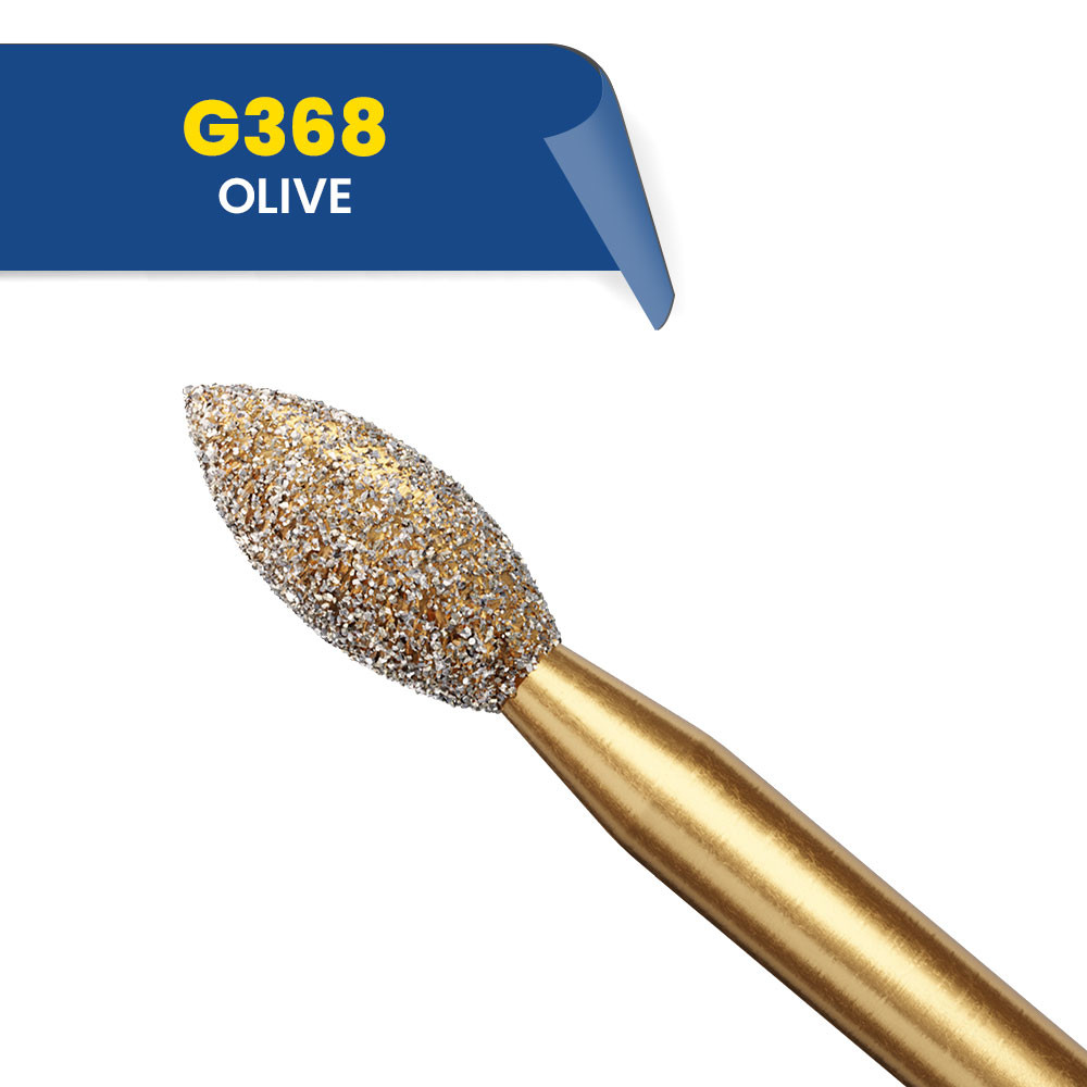 Fraises diamantées olive G368 (bte de 5)