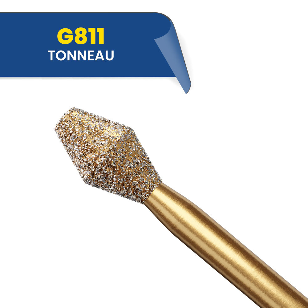 Fraises diamantées tonneau à bout plat G811