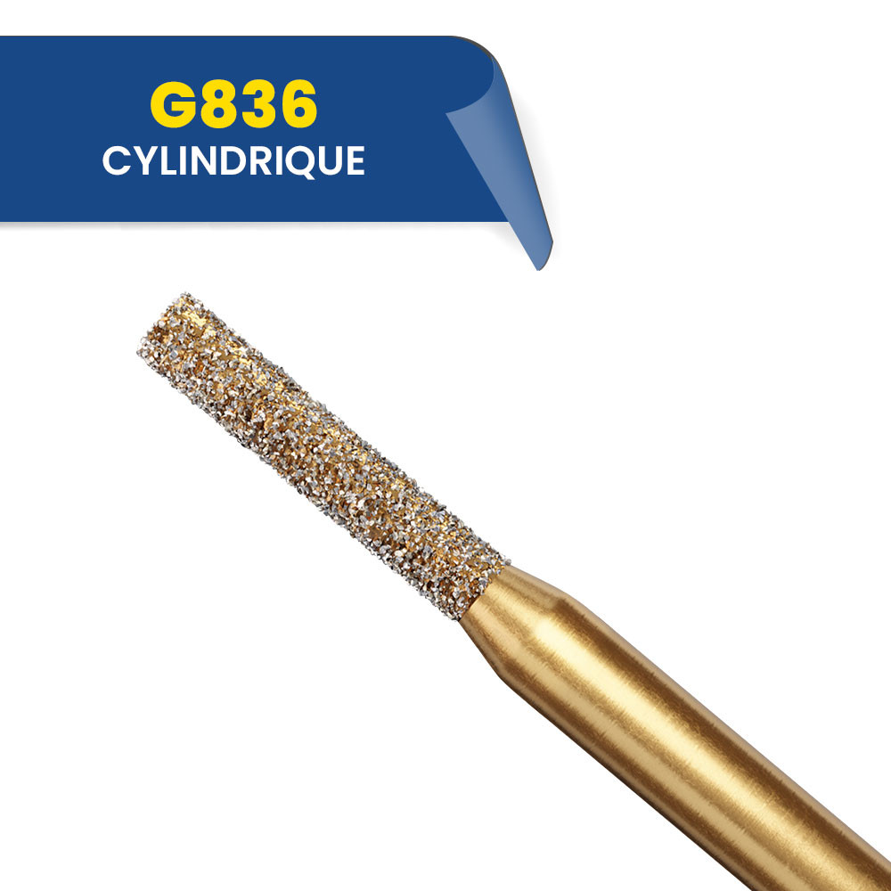 Fraises diamantées cylindriques G836