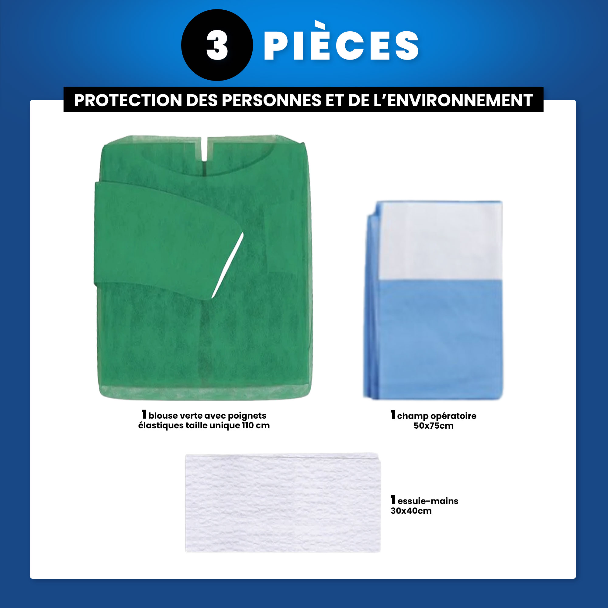 Kit stérile de Parodontie - 3 pièces