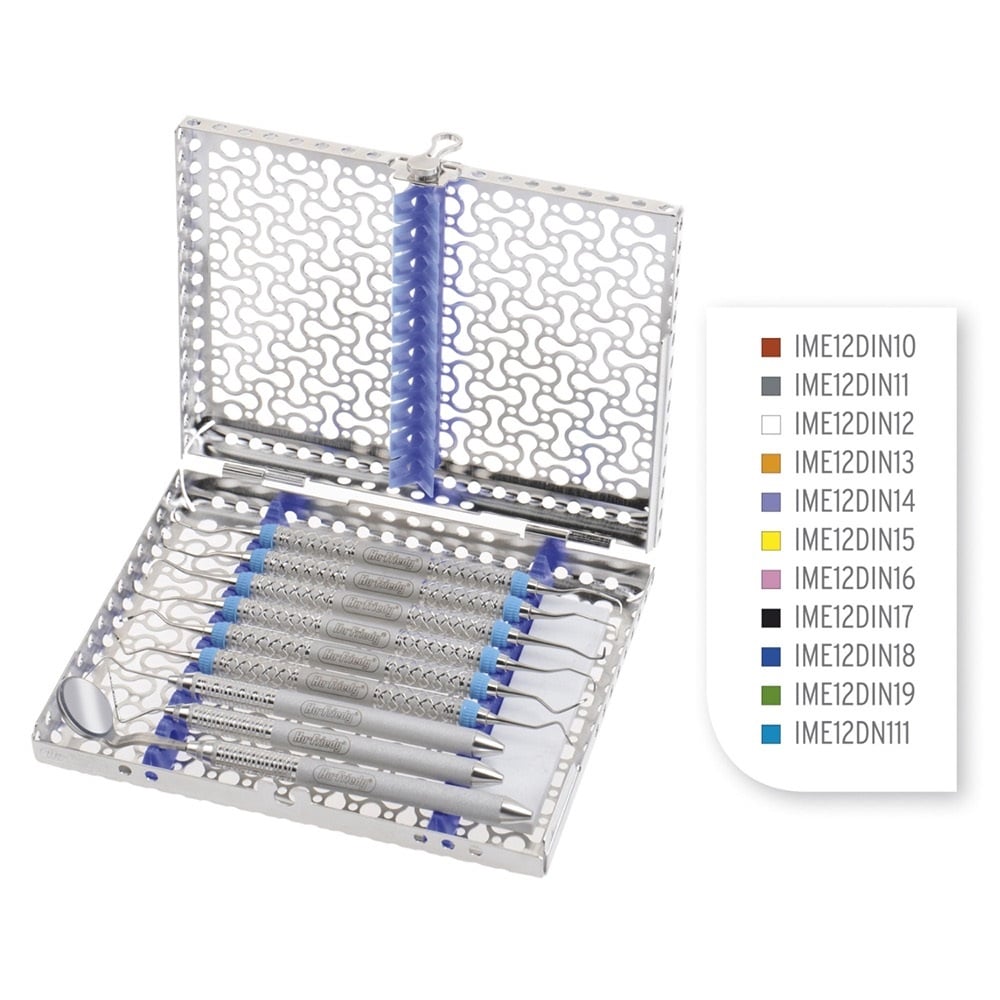 Cassette IMS 1/2 DIN - 10 instruments - blanc