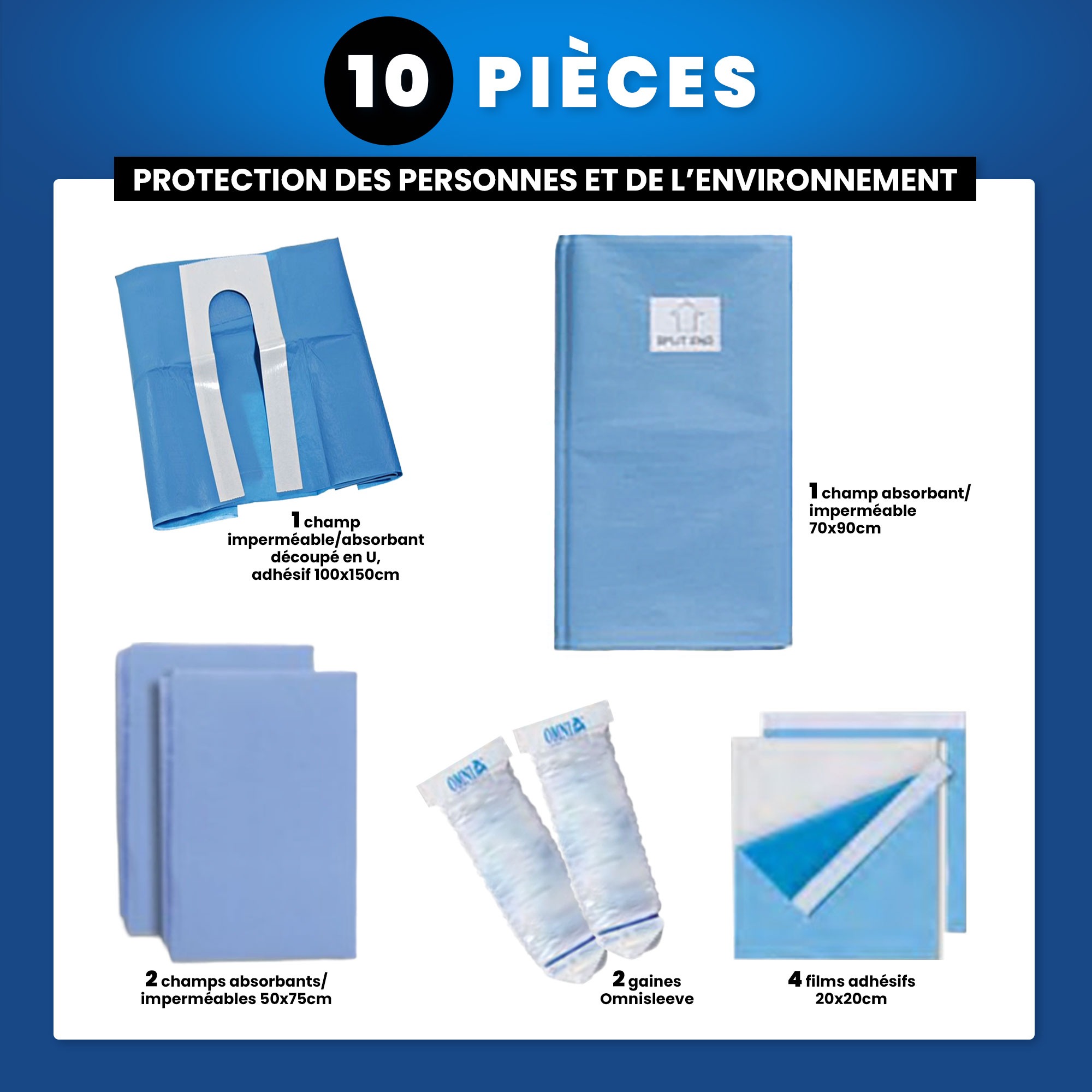 Kit stérile d'Implantologie Denset - 10 pièces