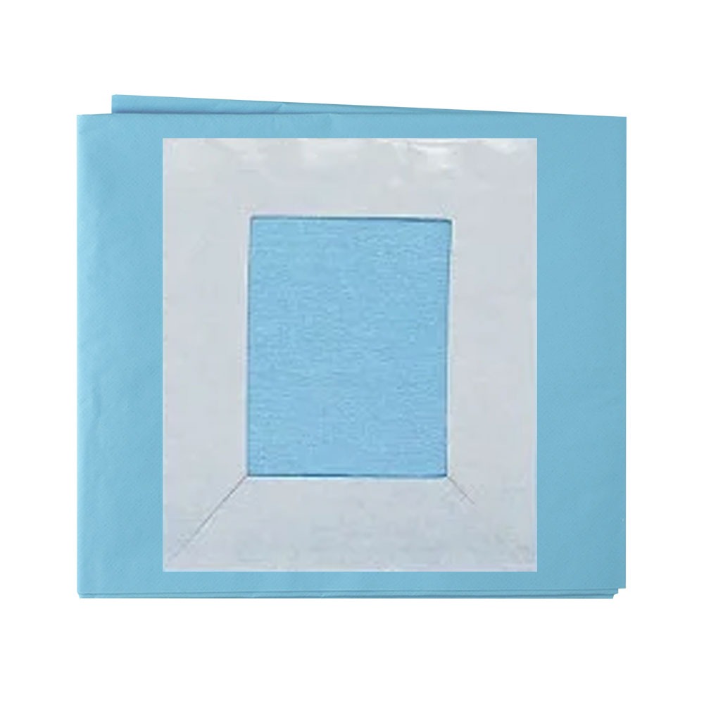 Champs de Chirurgie stériles avec fenêtre adhésive  75 x 90 cm (10)