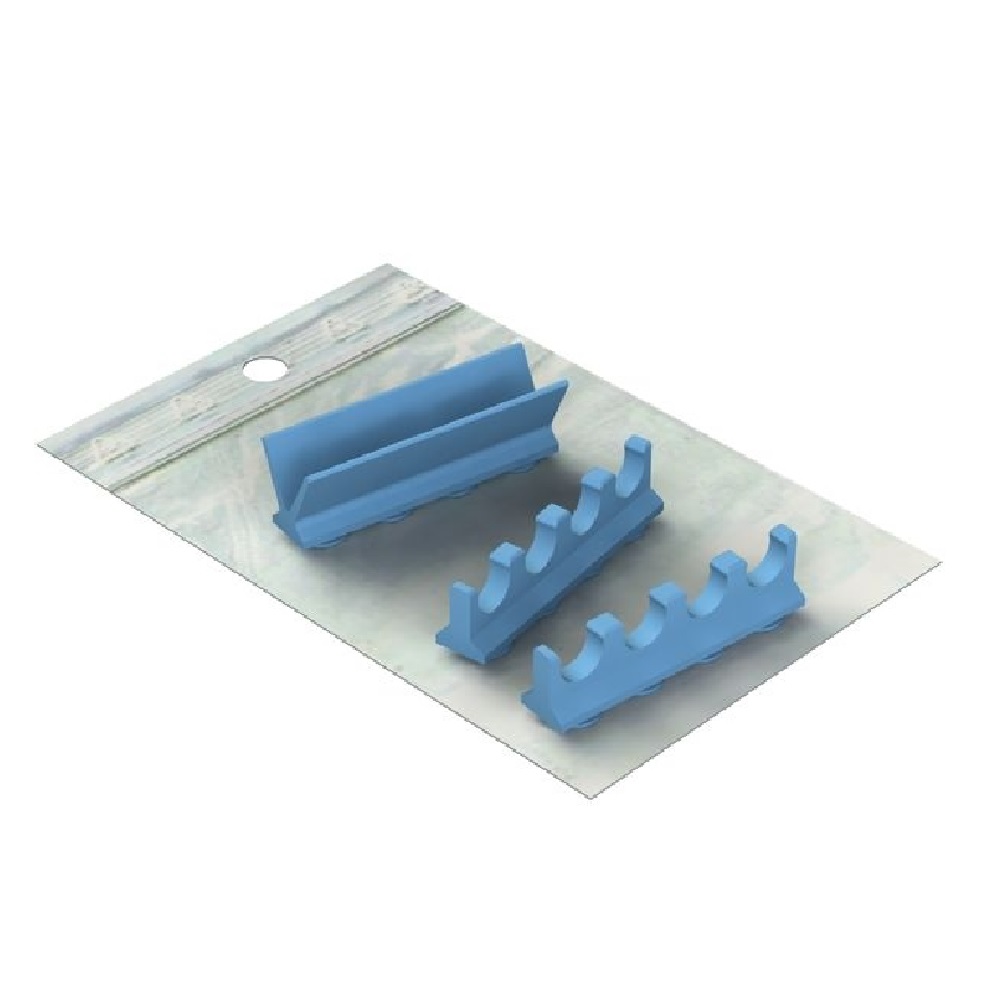 Jeu de silicones bleus pour cassettes 18x7 de 4 instruments 