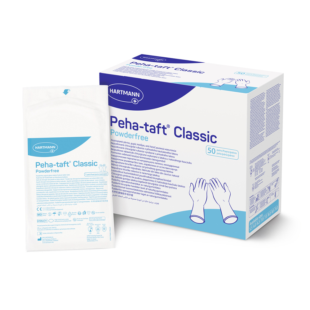 Gants stériles Peha-taft classic non poudrés - boîte de 50