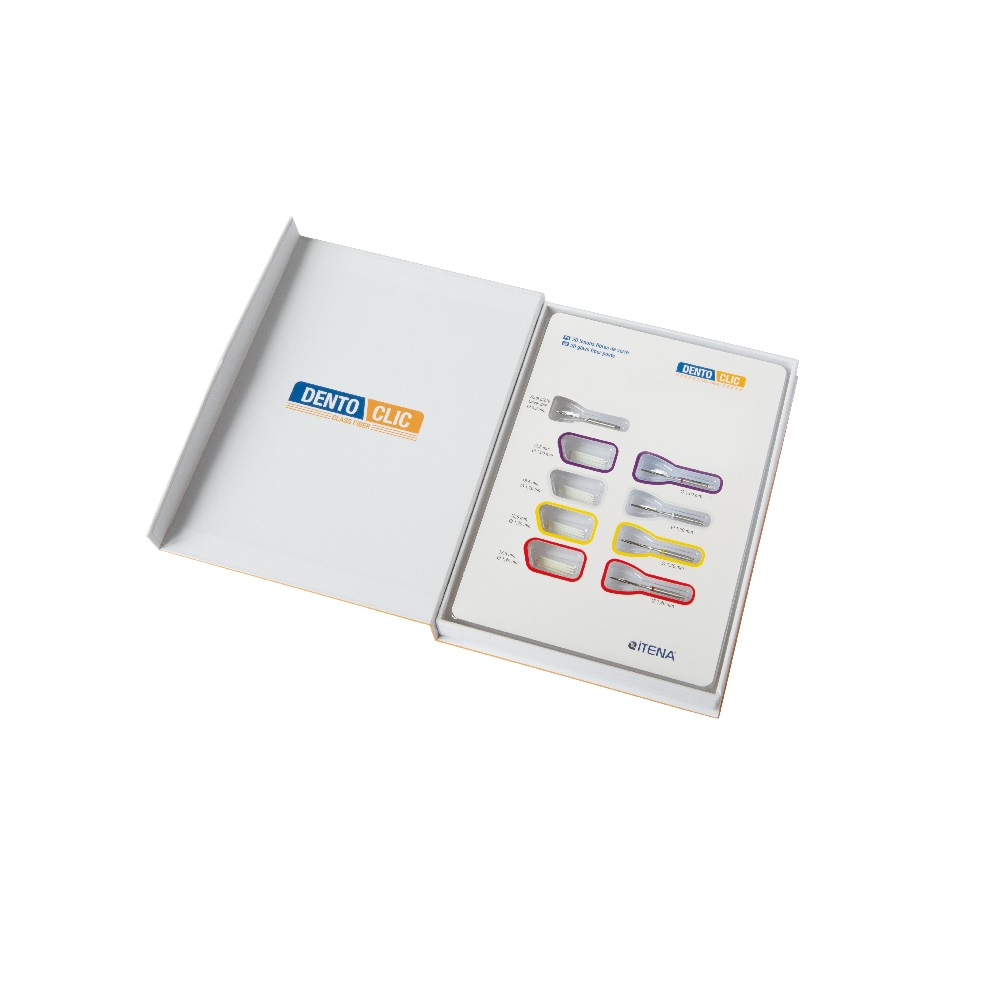COFFRET 20 TENONS FIBRE VERRE IVOIRE     DENTOCLIC