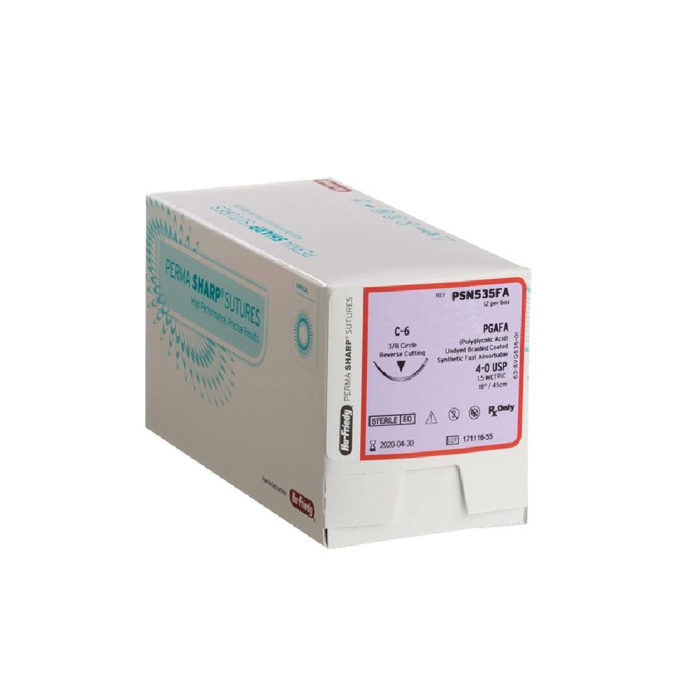 Suture PGA non teinté FA 3/8 cercle 4-0