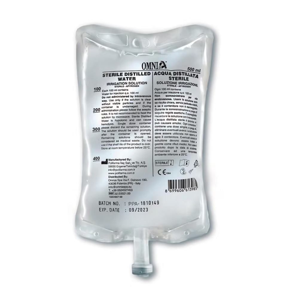 Eau stérile 500 ml (boîte de 15)