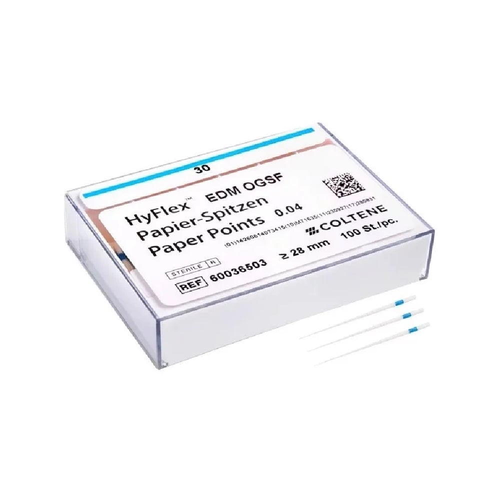 Pointes papier HyFlex EDM OGDF 30/.04 - bleues  (100)
