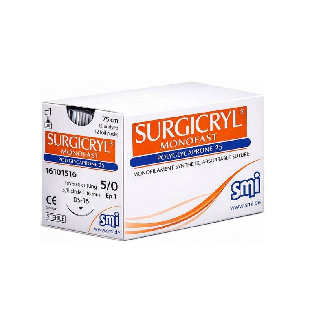 Fil Surgicryl Monofast 5/0 AIG 3/8 16MM/75CM (12)
