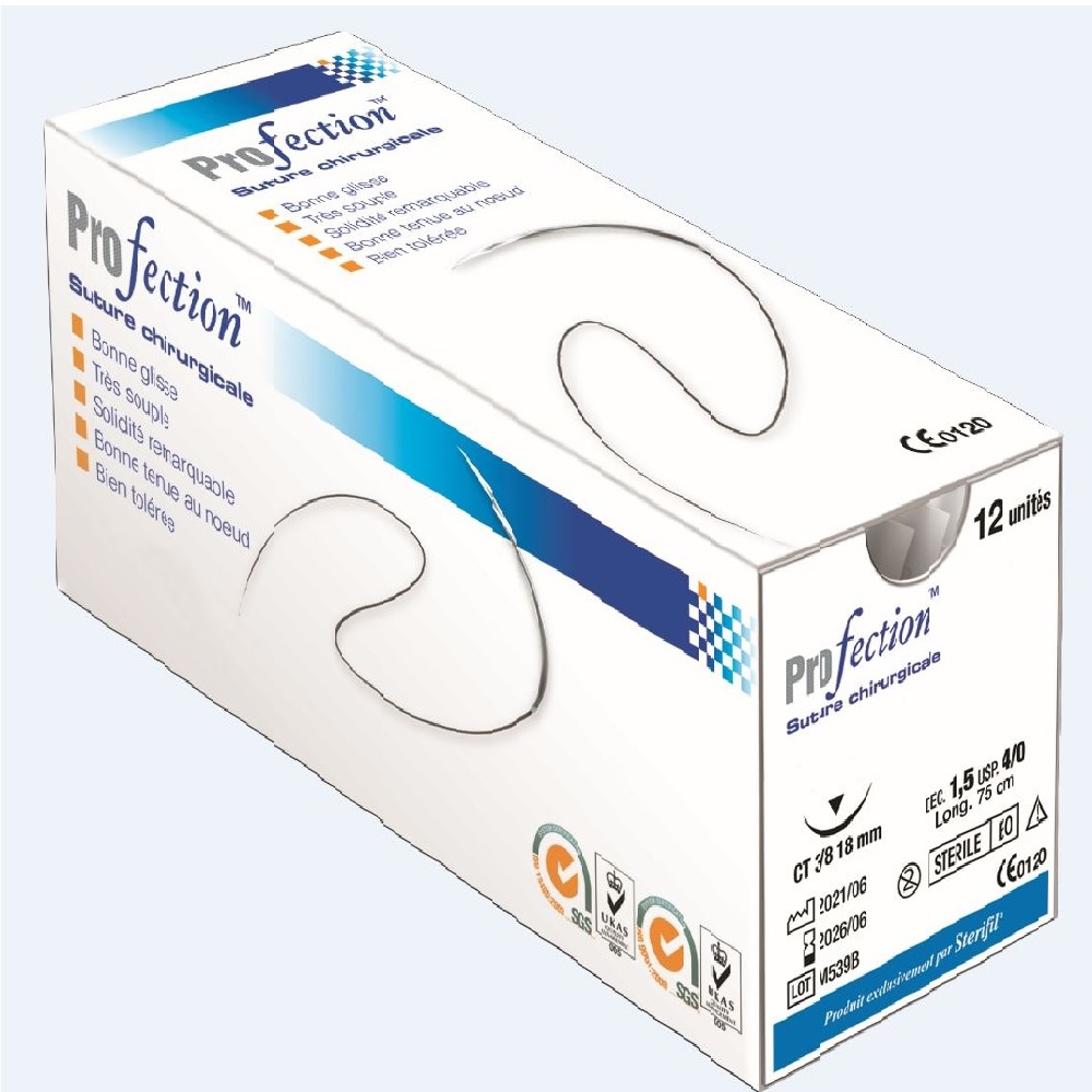 Fil Surgicryl Rapid 5/0 AIG 3/8. 16MM/75CM (12)