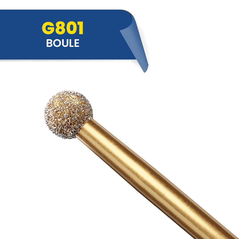 Fraises diamantées boule G801 (bte de 5)