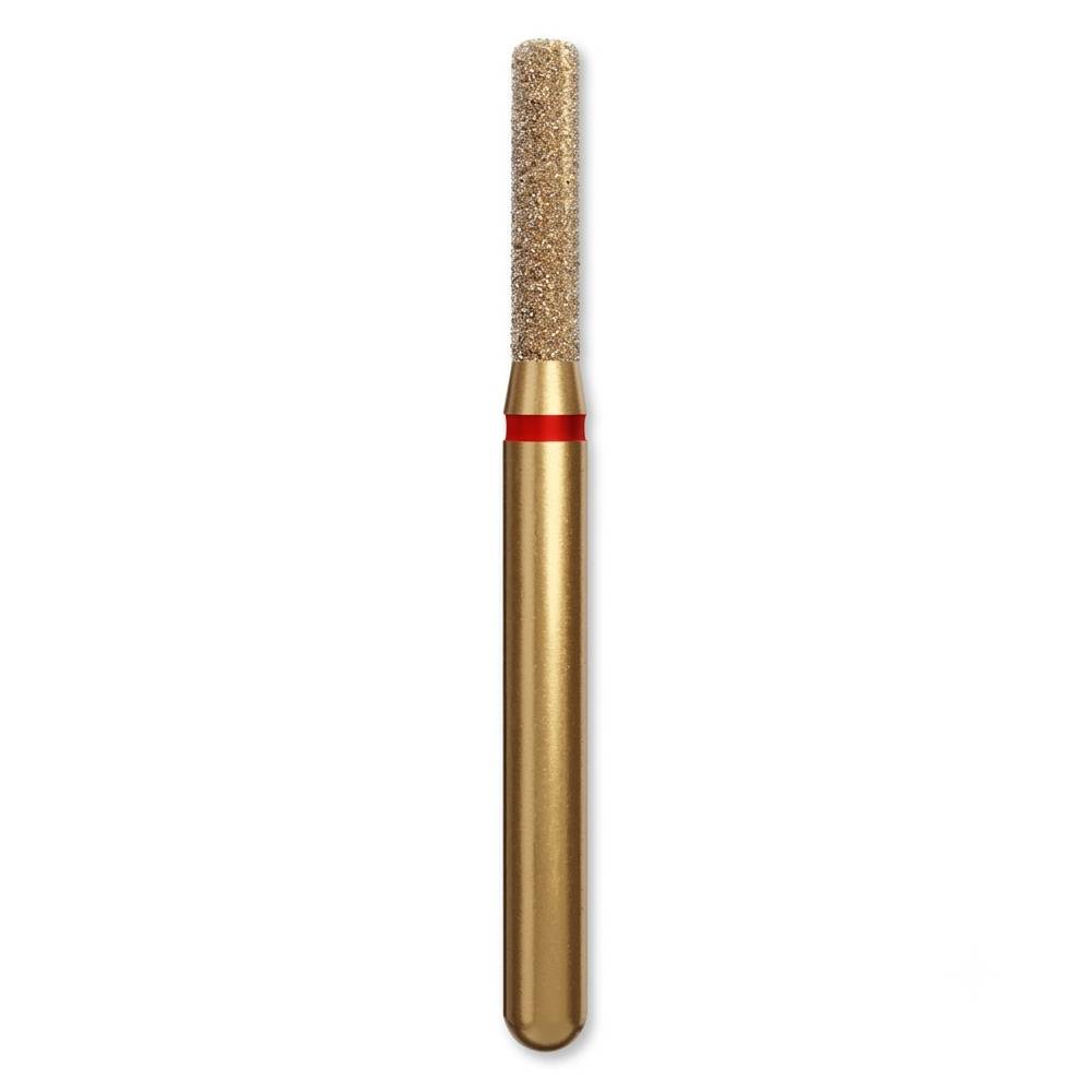G836R - Fraise diamantée cylindrique bout arrondie (bte de 5)