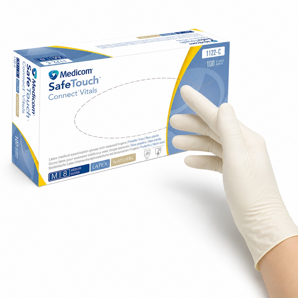Gants latex non poudrés Connect Vitals  (100)