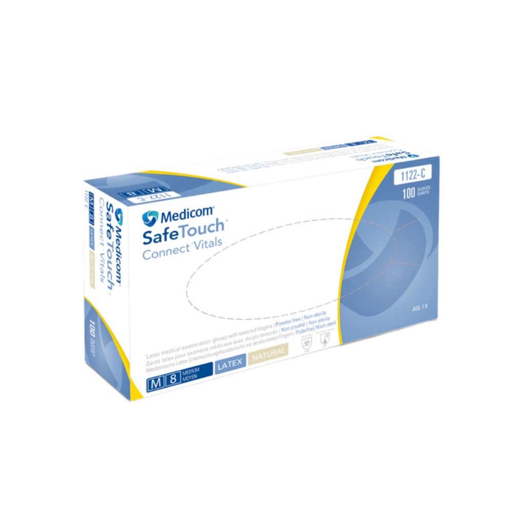 Gants latex non poudrés Connect Vitals  (100)
