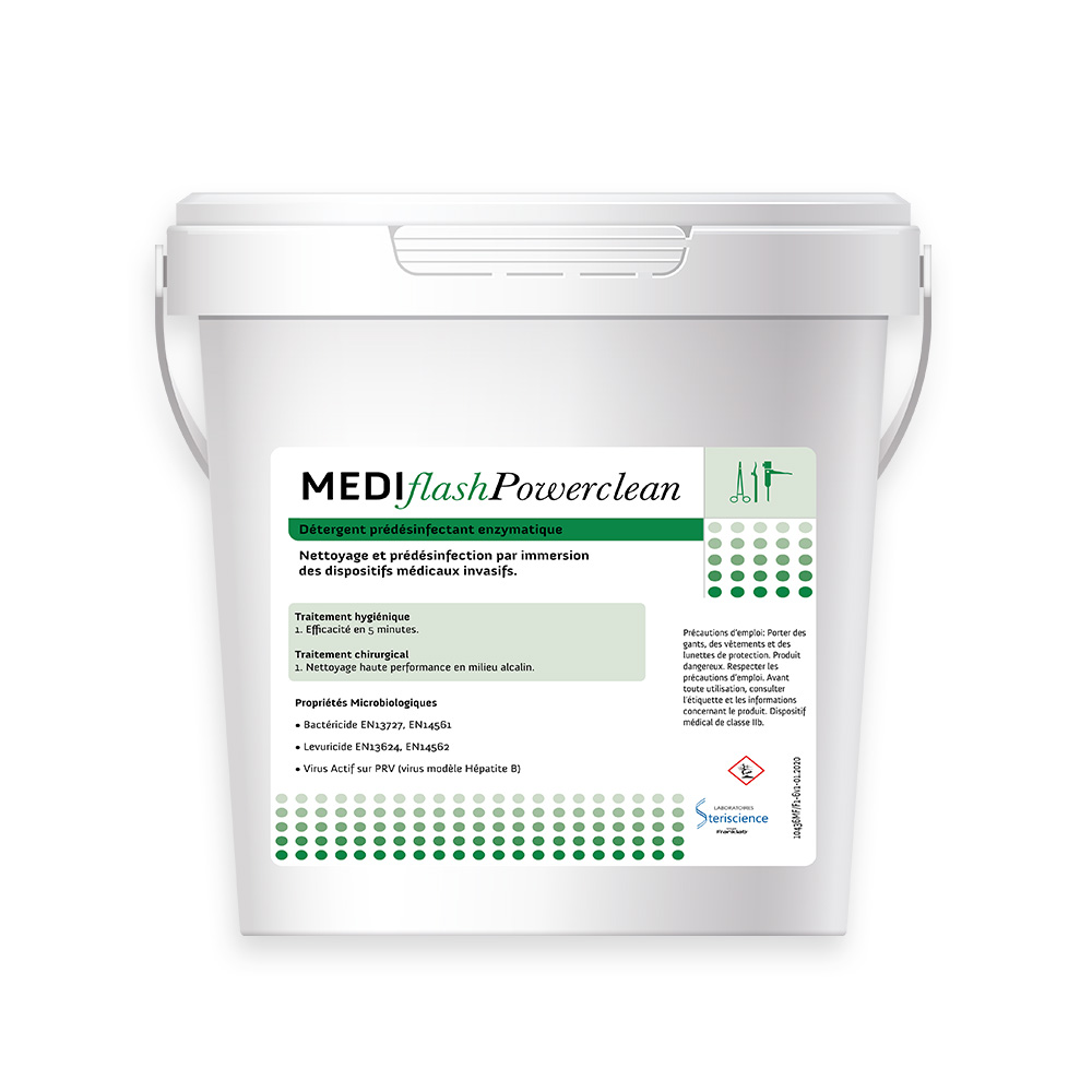 Mediflash Powerclean - seau  de 4 kg