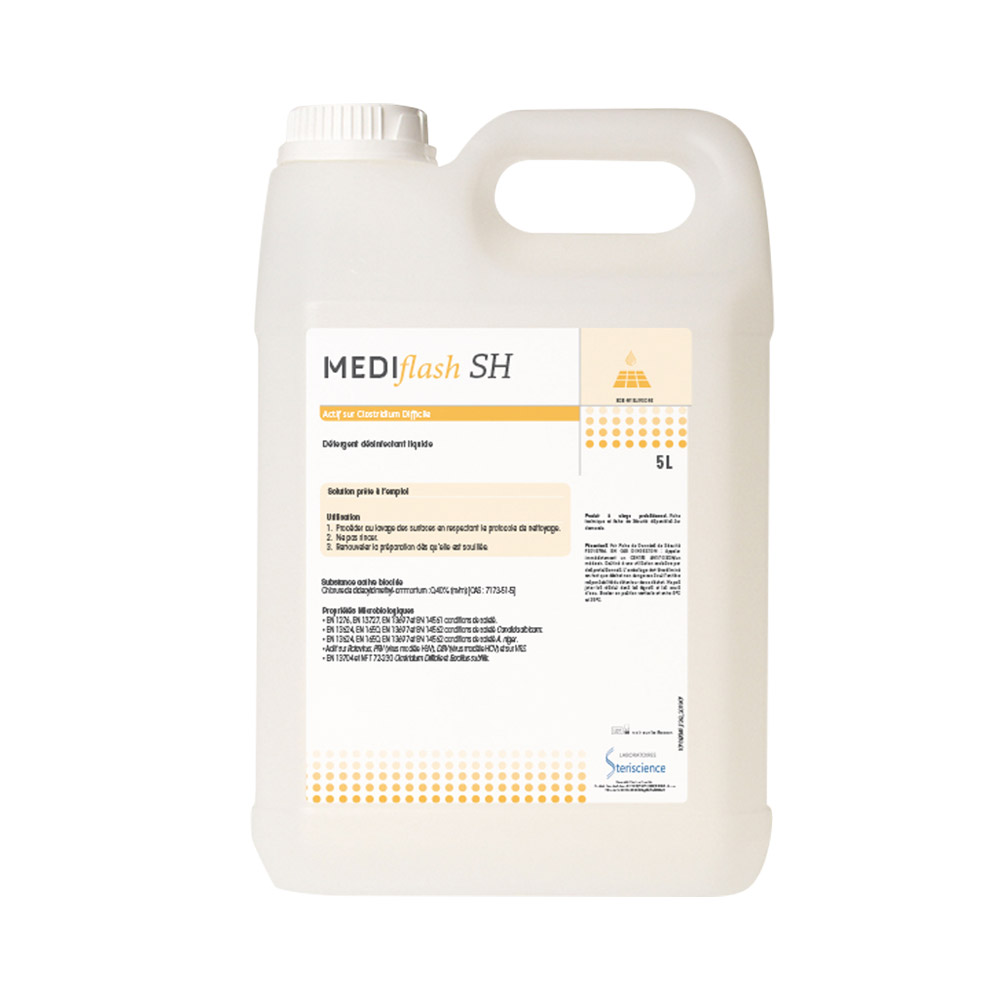 MEDIFLASH SH SANS ALCOOL BIDON 5L 1078665MF       STERISCIENCE