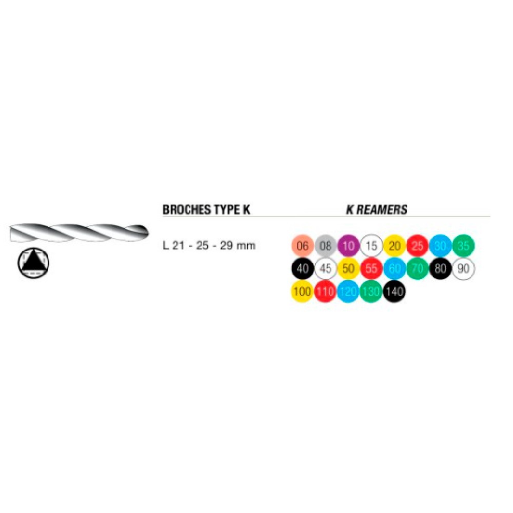 Broches K-Reamers stérile