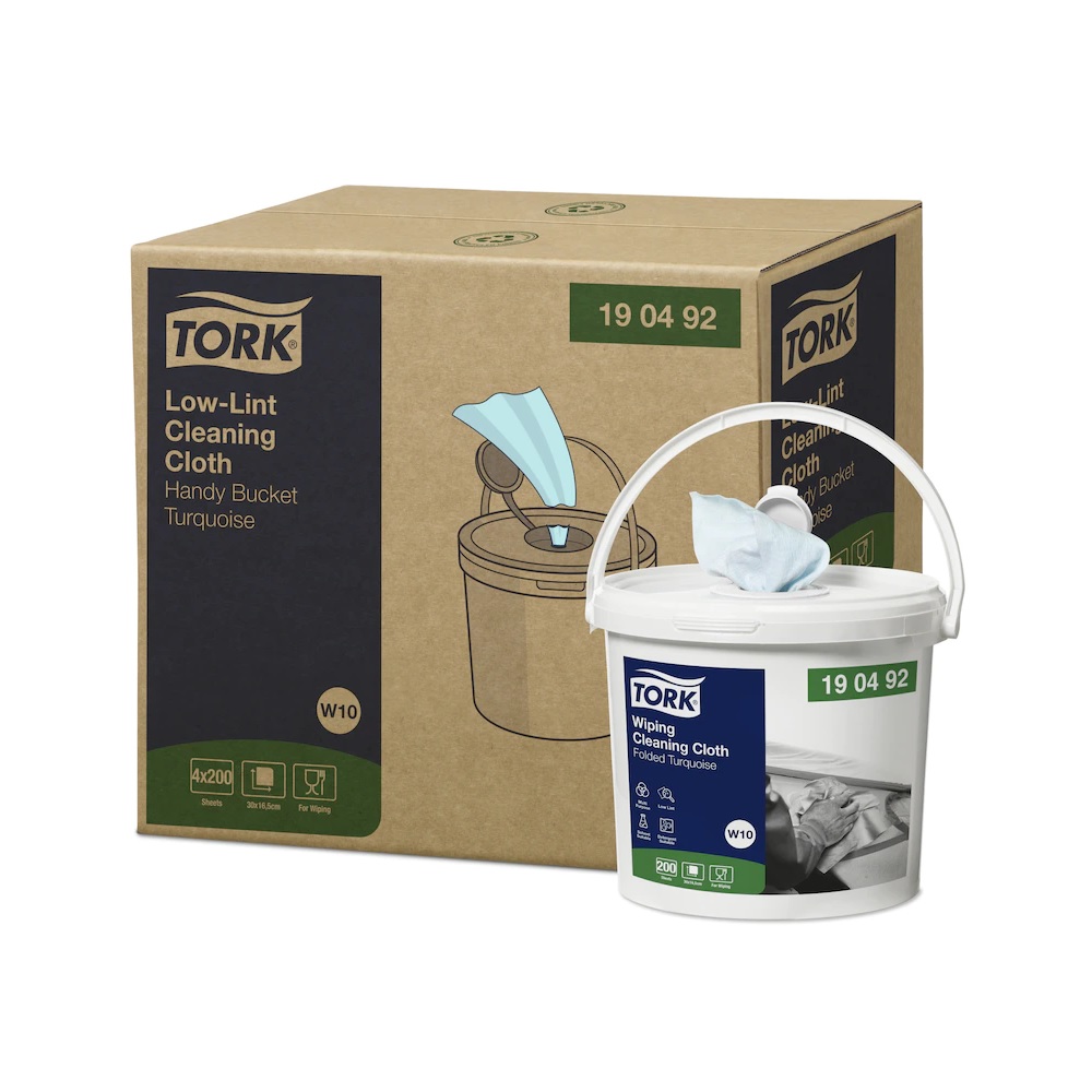 Seau Avec Bobine De Chiffons  