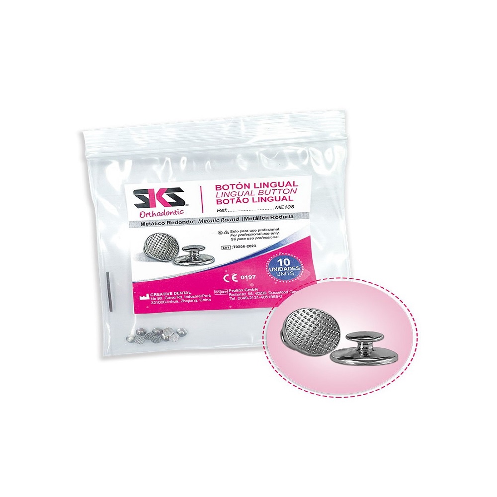 Boutons linguaux à coller