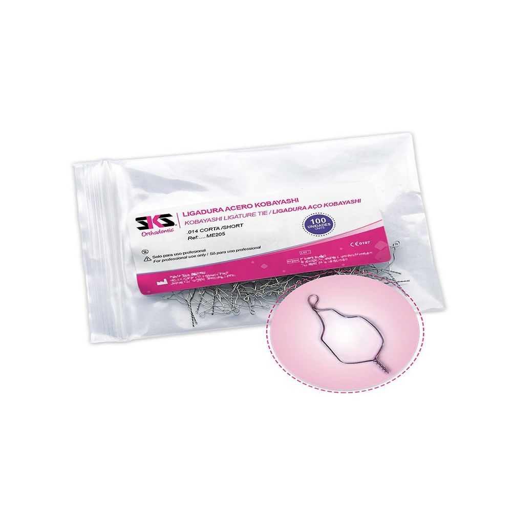 Ligatures Kobayashi courtes  .014"  (100)