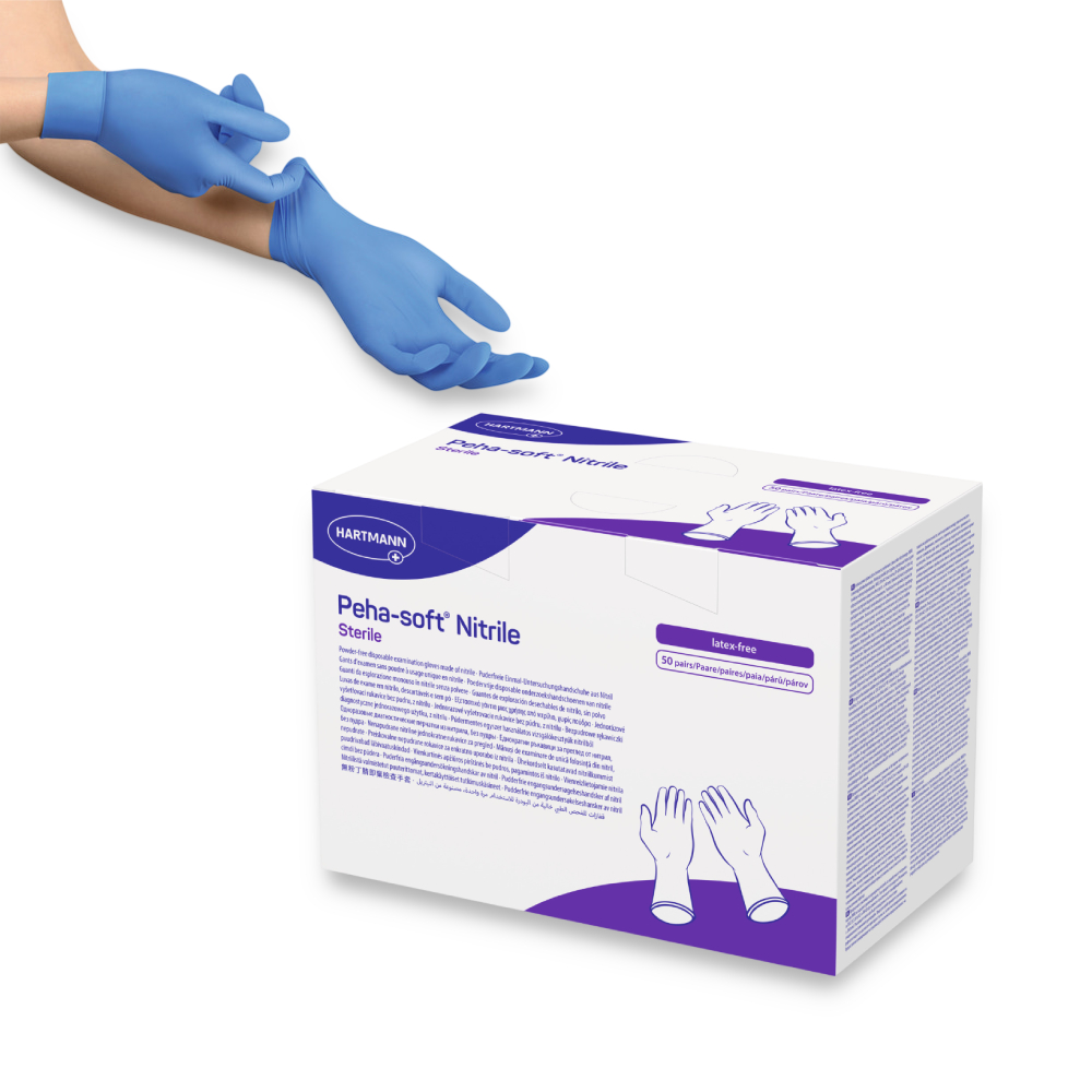 Gants stériles Peha-soft nitrile sans poudre