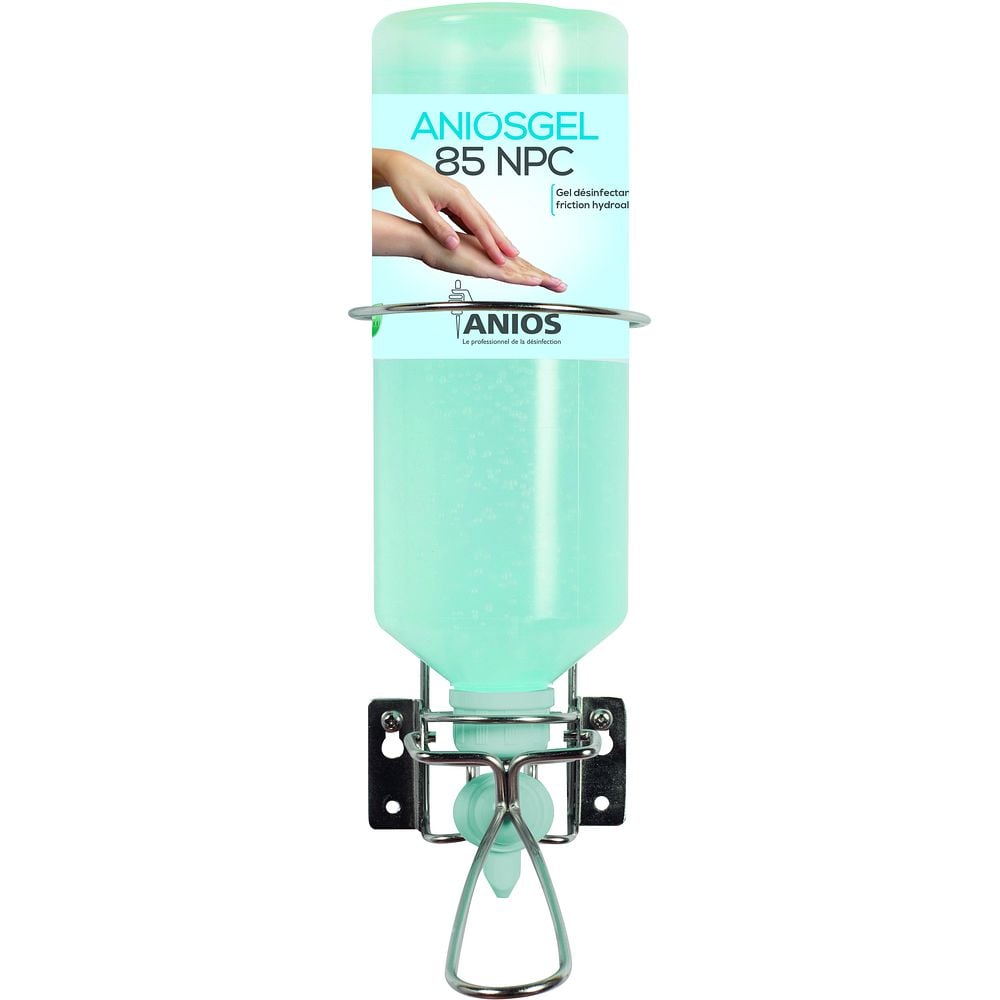 Distributeur mural inox pour flacon Airless 1 L