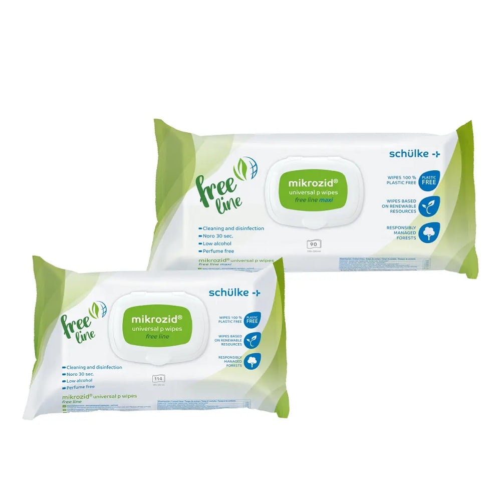 Lingettes Mikrozid universal P free line