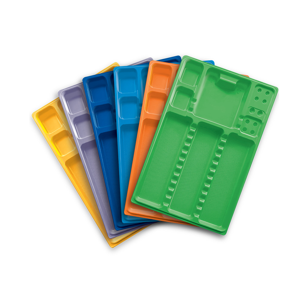 Plateaux jetables colors (400)