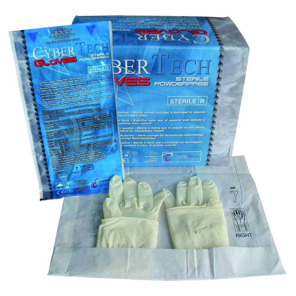 Gants stériles non poudrés - Taille 7.5 - boîte de 50 paires