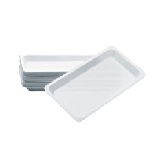 Lot de 400 plateaux jetables non compartimentés 28 x 18 cm