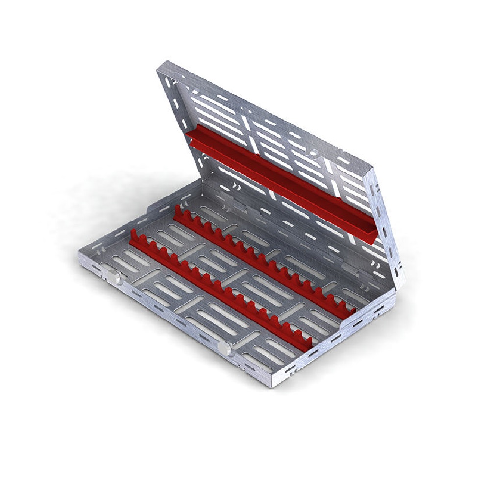 Cassette 28x18 16 Instruments Rouge 