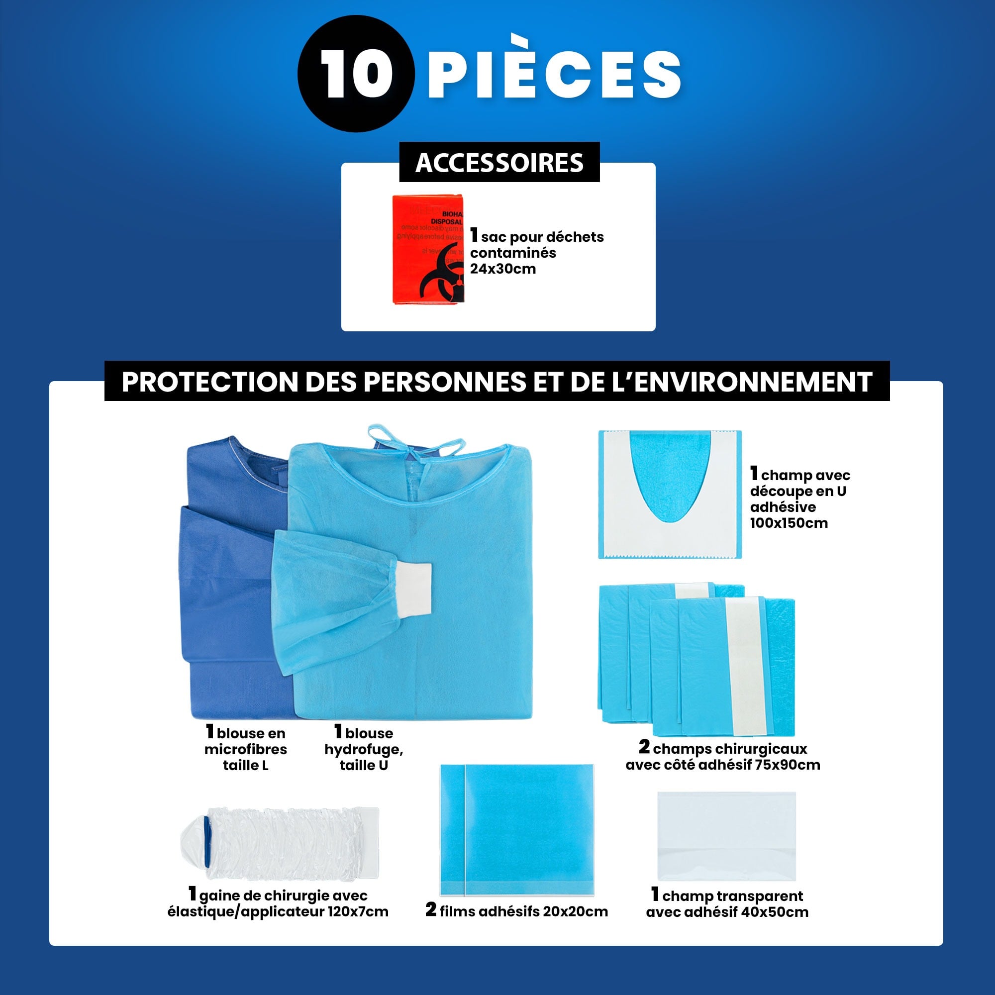 Set stérile de Chirurgie - Alle - 10 pièces
