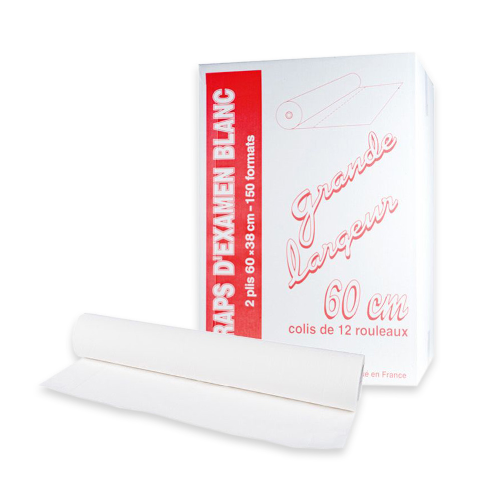 Rouleaux de 150 draps d'examen 60 x 38 (12)