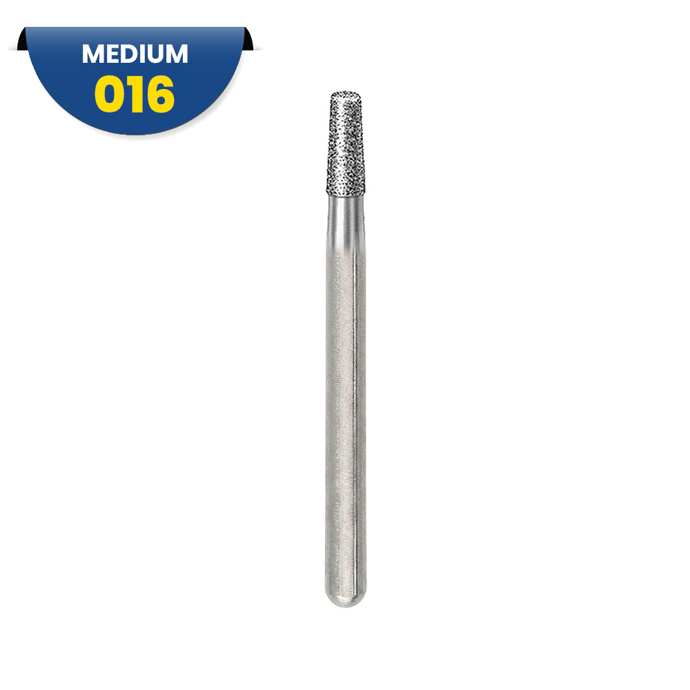 8845KR - Fraise diamantée FG conique angle interne arrondi - 314 016 Grain F (bte de 5) 