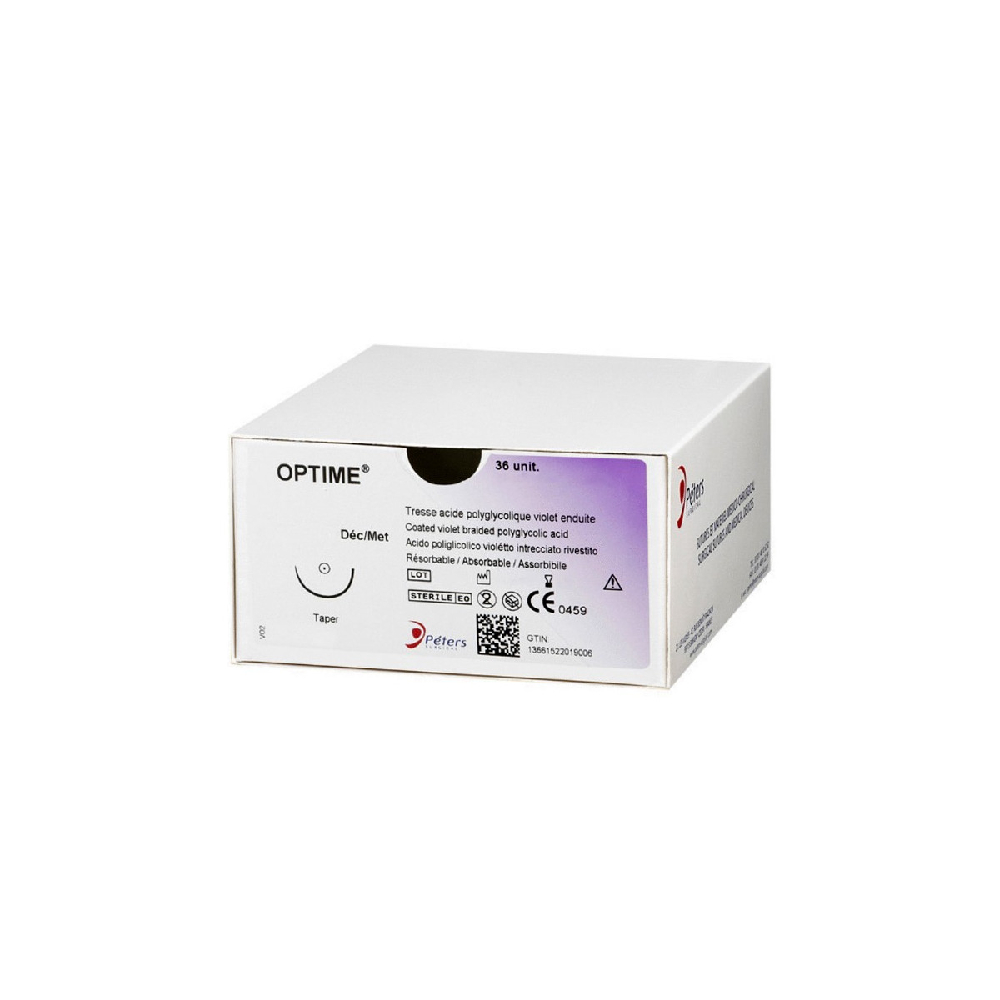 Fil de suture Optime 5/0 3/8 PT 19mm (36) 