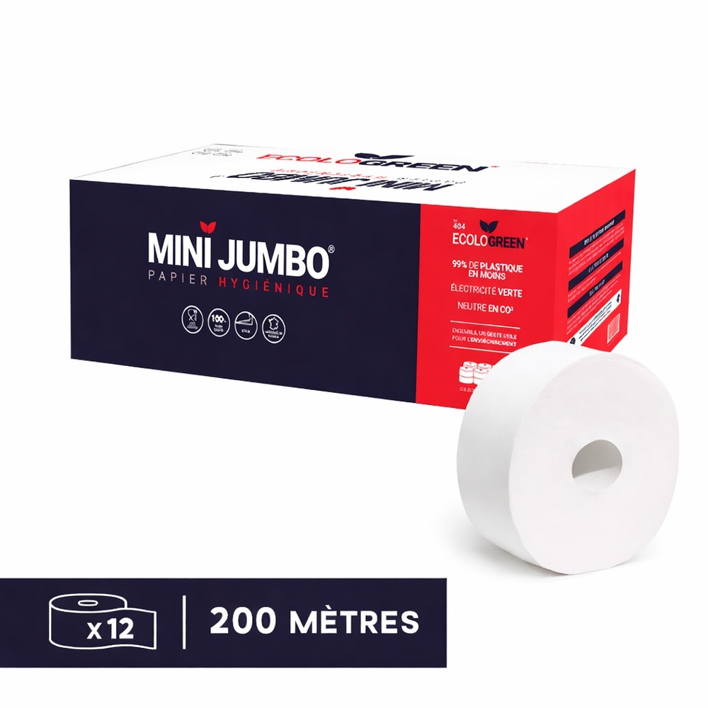Papier hygiénique 200m (12 rouleaux)