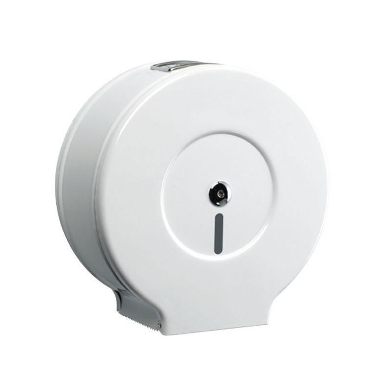 DISTRIBUTEUR PAPIER HYGIENIQUE METAL BLANC