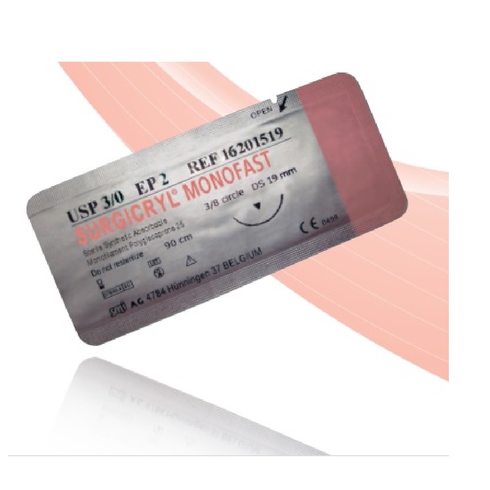 Fil Surgicryl Monofast 3/0 AIG. 22MM/75CM  