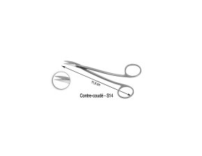 Ciseaux à suture Lagrange courbe S14