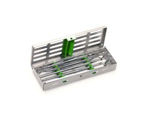 Casette inox 18 x 6 cm - vert