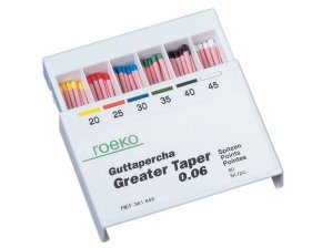Pointes gutta greater taper, obturation canalaire conique - boîte de 60